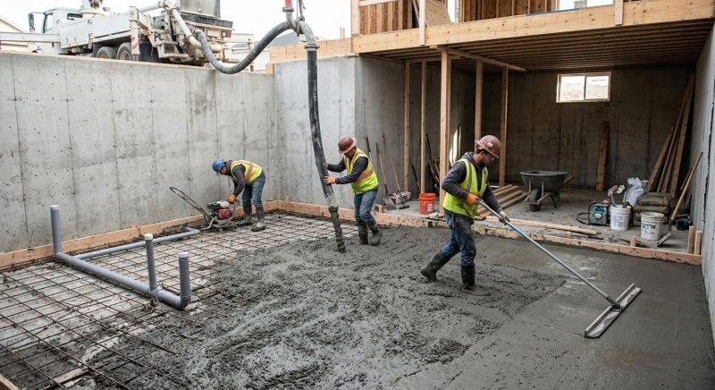 Basement Concrete Installation in Lenexa, KS