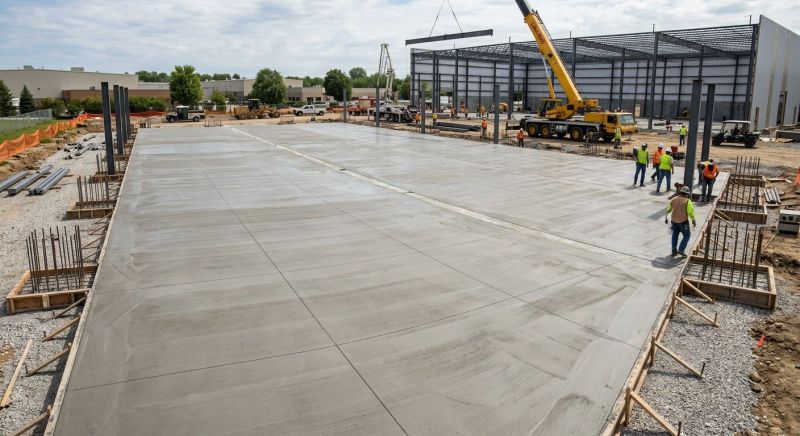 Commercial Slab Construction in Basehor, KS