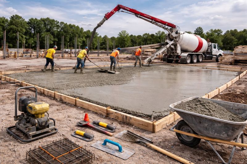 Commercial Slab Construction in Lansing, KS
