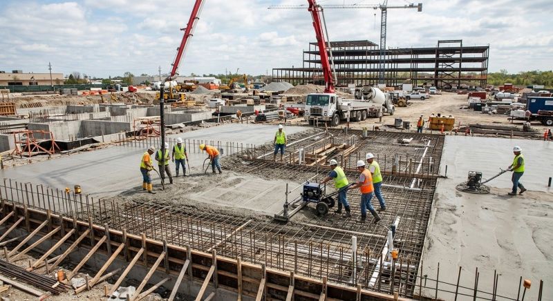 Commercial Slab Construction in Lansing, KS