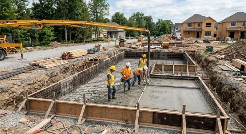 Concrete Foundation Installation in Overland Park, KS