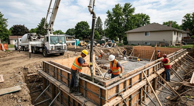 Foundation Wall Pouring in Shawnee, KS
